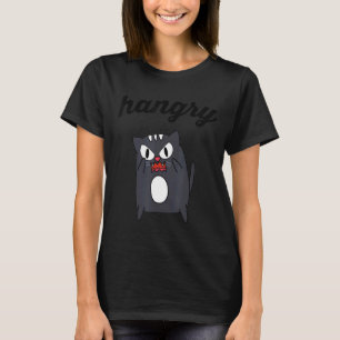 T-shirt pour hommes et femmes et enfants Hangry Chat