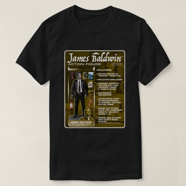 T-shirt Pour Hommes Femmes James Baldwin Cadeaux Pour Vent (Design devant)