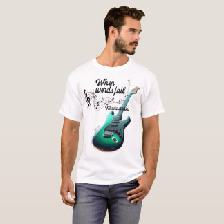 T-shirt pour hommes inspiration musique guitare él