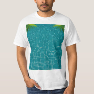 T-shirt pour hommes piscine eau