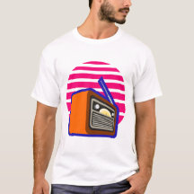 T-Shirt pour hommes Radio Rétro
