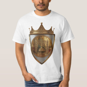 T-shirt pour hommes Rayel Hebrew Golden Crest Foll