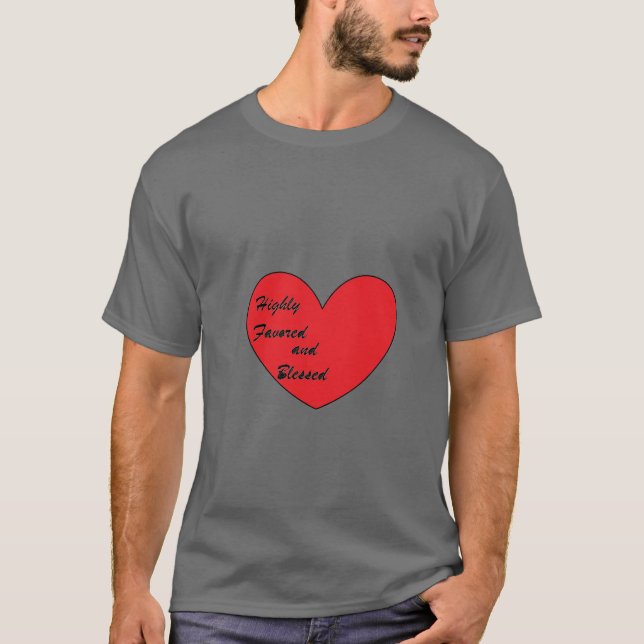 T-shirt pour hommes très favorisés et bénis (Devant)