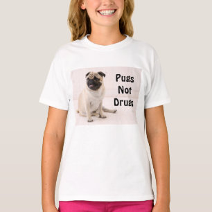 T-shirt pour jeunes carlins et non drogues