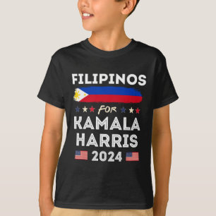 T-shirt Pour Kamala Harris 2024 Philippines Drapeau patrio