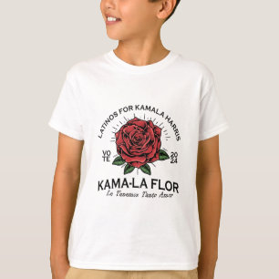 T-shirt Pour Kamala Harris 2024 Vote Kama-la Flor Le Temen