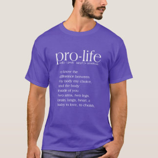 T-shirt pour la définition de la durée de vie
