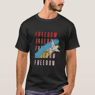 T-Shirt pour la liberté et la paix pour hommes Col