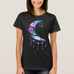T-shirt pour la maman Crescent Moon Butterfly Mandala