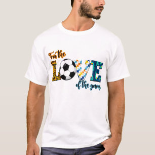 T-shirt Pour L'Amour Du Jeu Soccer Maman Leopard