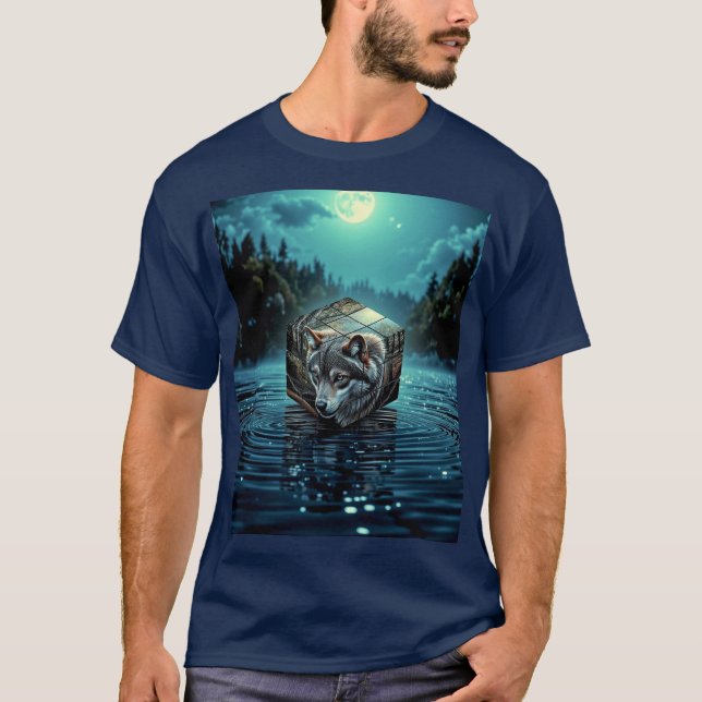 T-shirt Pour l'amoureux des loups (Devant)