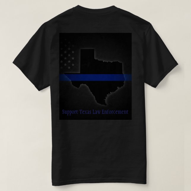 T-shirt pour l'application de la loi au Texas (Design dos)