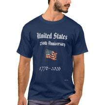 T-Shirt pour le 250e anniversaire des États-Unis