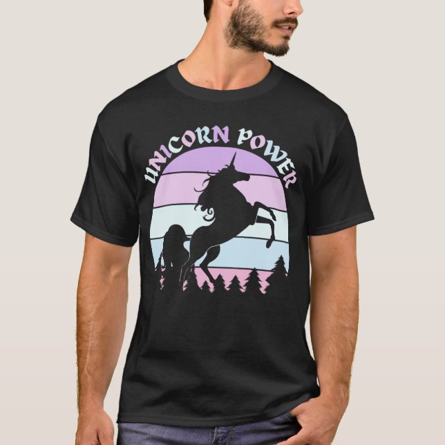 T-shirt pour le jeu de puissance Unicorn (Devant)