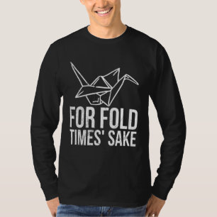 T-shirt Pour le jeu de saké des temps de pliage pour un Ma