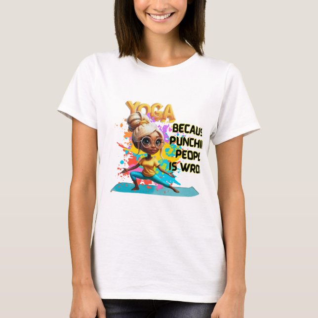 t-shirt pour le yoga (Devant)