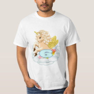 T-shirt pour les 6 ans d'anniversaire de Licorne