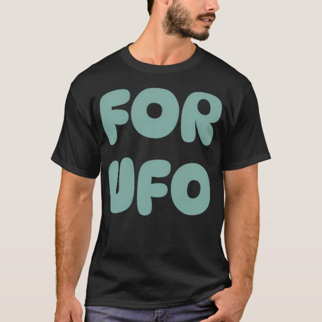 T-shirt Pour Les Amateurs D'Ufo. (Devant)