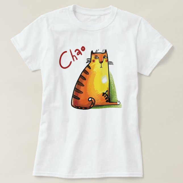 T-shirt pour les amoureux des amis des chats (Design devant)