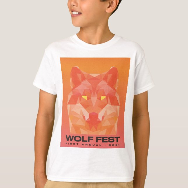 T-shirt pour les enfants de la Fête du loup 2021 (Devant)