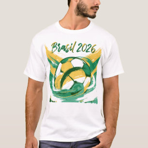 T-Shirt pour les fans de football du Brésil Fier