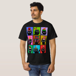T-Shirt pour les hommes de Noël de chat