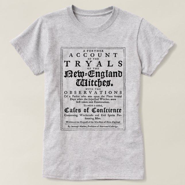 T-Shirt pour les procès en sorcière de Vieux Salem (Design devant)