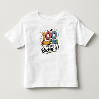 T-shirt Pour Les Tous Petits 100 Days Smarter and Still Rockin’ It