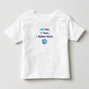 T-shirt Pour Les Tous Petits 10 ans de stat de Webkinz