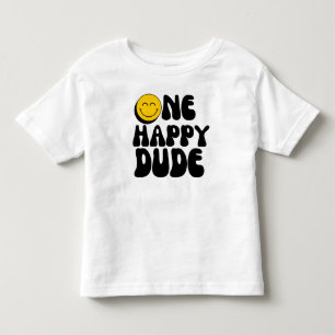 T-shirt Pour Les Tous Petits 1er anniversaire Un heureux gars Anniversaire