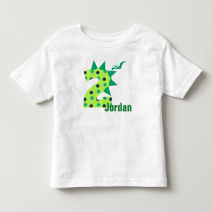 T-shirt Pour Les Tous Petits 2ème chemise de dinosaure d'anniversaire de