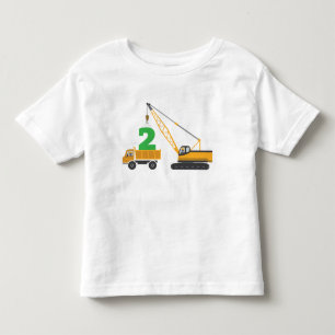 T-shirt Pour Les Tous Petits 2ème Pièce en t de construction d'anniversaire