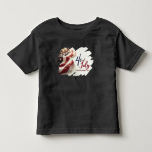 T-shirt Pour Les Tous Petits 4 juillet Jour de l'Indépendance Création patrioti