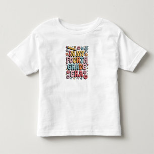 T-shirt Pour Les Tous Petits À l'ère de ma quatrième année 4e année Retour à l'