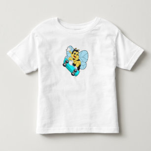 T-shirt Pour Les Tous Petits Abee comme patineur avec skateboard
