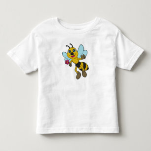 T-shirt Pour Les Tous Petits Abeille à fleurs