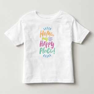 T-shirt Pour Les Tous Petits ACCUEILLE mon Happy Place ! Abri en place - Corps 
