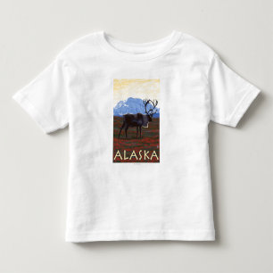 T-shirt Pour Les Tous Petits Affiche de Vintage voyage d'AlaskaCaribou