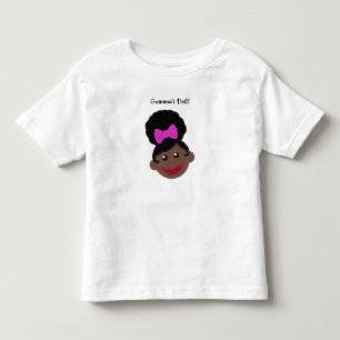 T-shirt Pour Les Tous Petits Afro Puff Petite fille   Poupée de Mamie