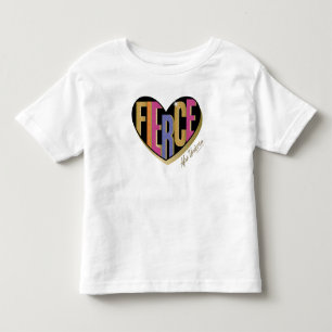 T-shirt Pour Les Tous Petits Afro Unicorn Fierce Heart Design