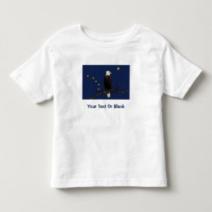 T-shirt Pour Les Tous Petits Aigle Et Drapeau De L'Alaska