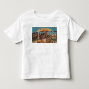 T-shirt Pour Les Tous Petits Akron, lettre ScenesAkron, OH d'OhioLarge