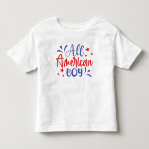 T-shirt Pour Les Tous Petits All American Boy