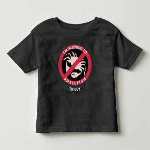 T-shirt Pour Les Tous Petits Allergie Aux Coquillages Allergie Enfants Personna
