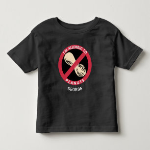 T-shirt Pour Les Tous Petits Allergique à l'allergie d'enfants d'arachides