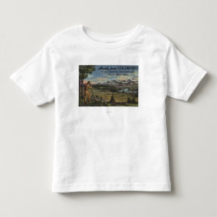 T-shirt Pour Les Tous Petits Allo (scène de montagne et de prairie)
