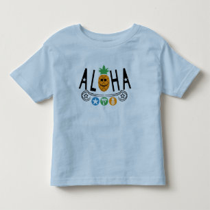 T-shirt Pour Les Tous Petits Aloha Design ananas - Toddler Fine Jersey T-Shi