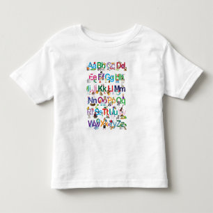 T-shirt Pour Les Tous Petits Alphabet d'amusement