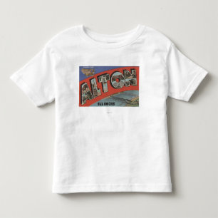 T-shirt Pour Les Tous Petits Alton, lettre ScenesAlton, IL d'IllinoisLarge