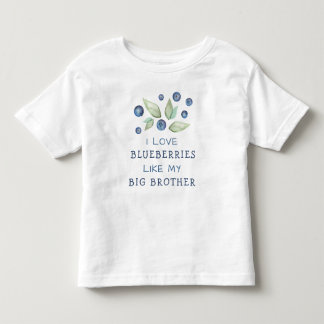 T-shirt Pour Les Tous Petits Amour d'aquarelle Blueberries